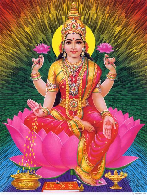 She retreated into the Milky Ocean , from which she later came out when the gods, following the direction of her future consort Vishnu. . Indian goddess lakshmi